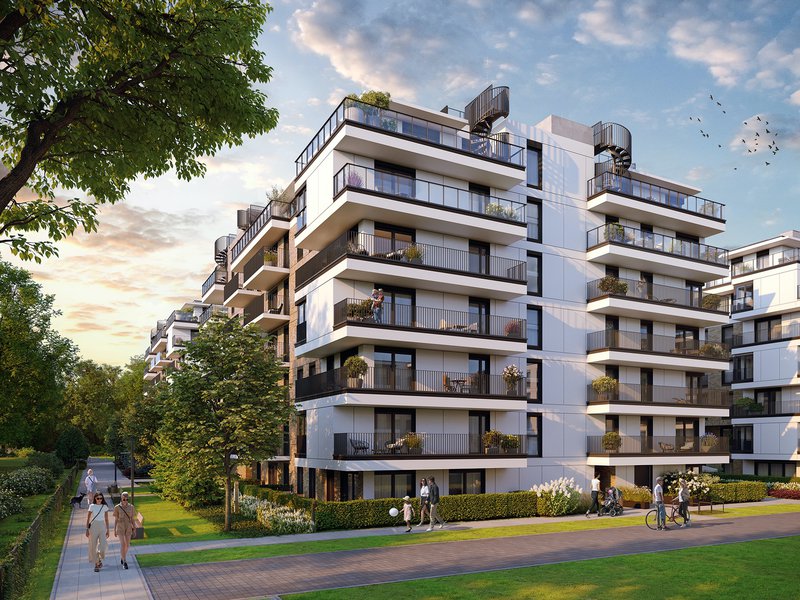 Apartamenty Park Matecznego - Widok na balkony