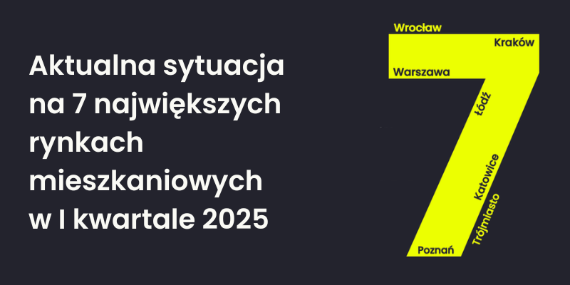 Sytuacja na 7 największych rynkach mieszkaniowych w Q1 2025